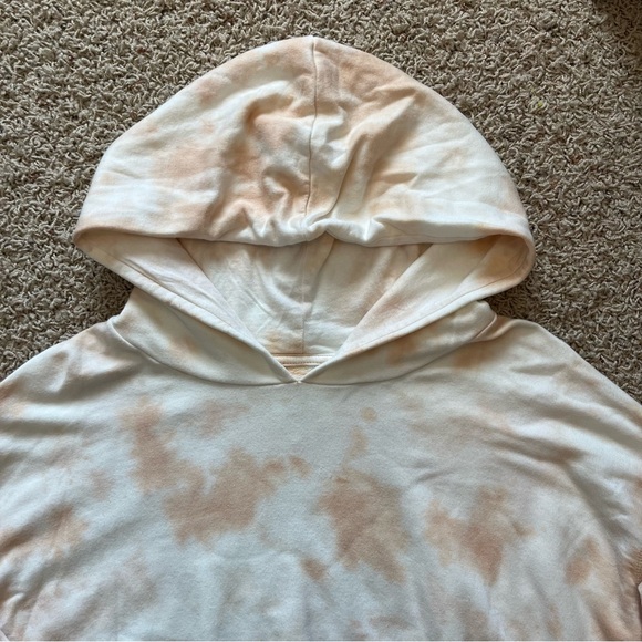 Aerie Offline OTT Fleece Cropped Hoodie Sweatshirt Tie Dye - Picture 2 of 4